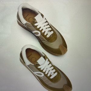 Loewe Lace-up Sneaker NWT in Suede and Nylon